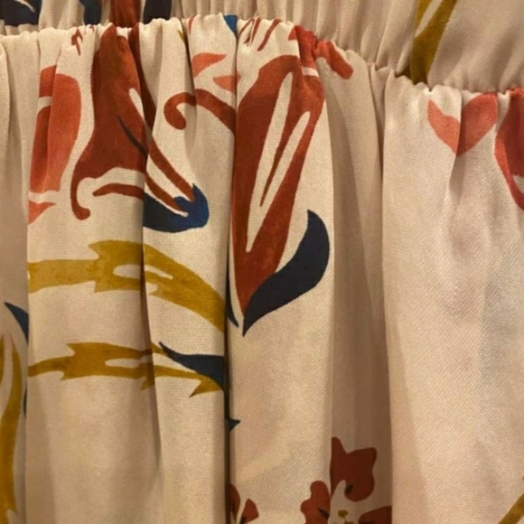 Joie  Floral Long Sleeve Ruffled Mini A-Line Dress - Picture 11 of 16